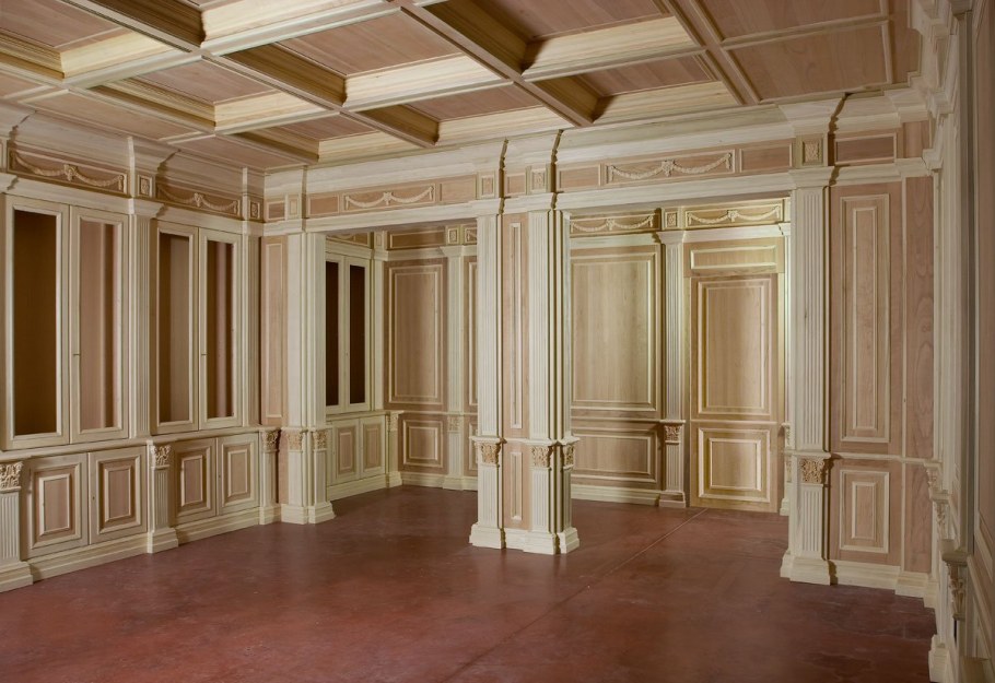 Деревянные стеновые панели буазери