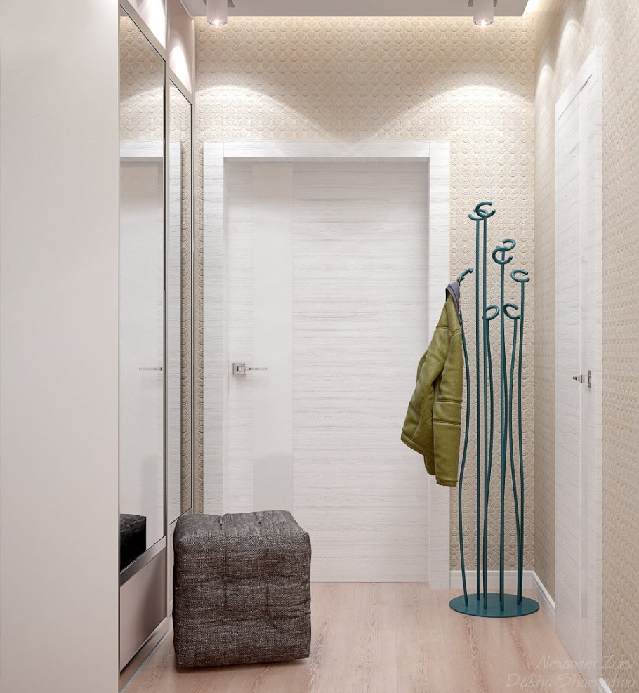 Небольшая прихожая в современном стиле