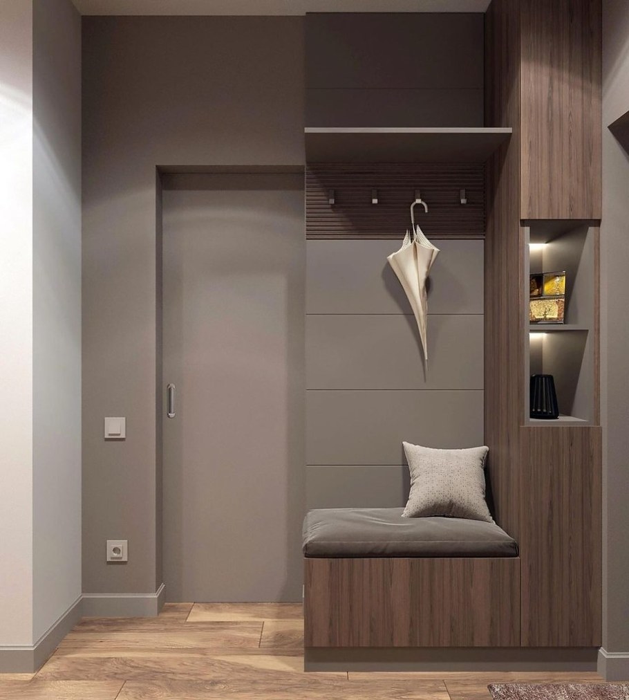 Современная маленькая прихожая