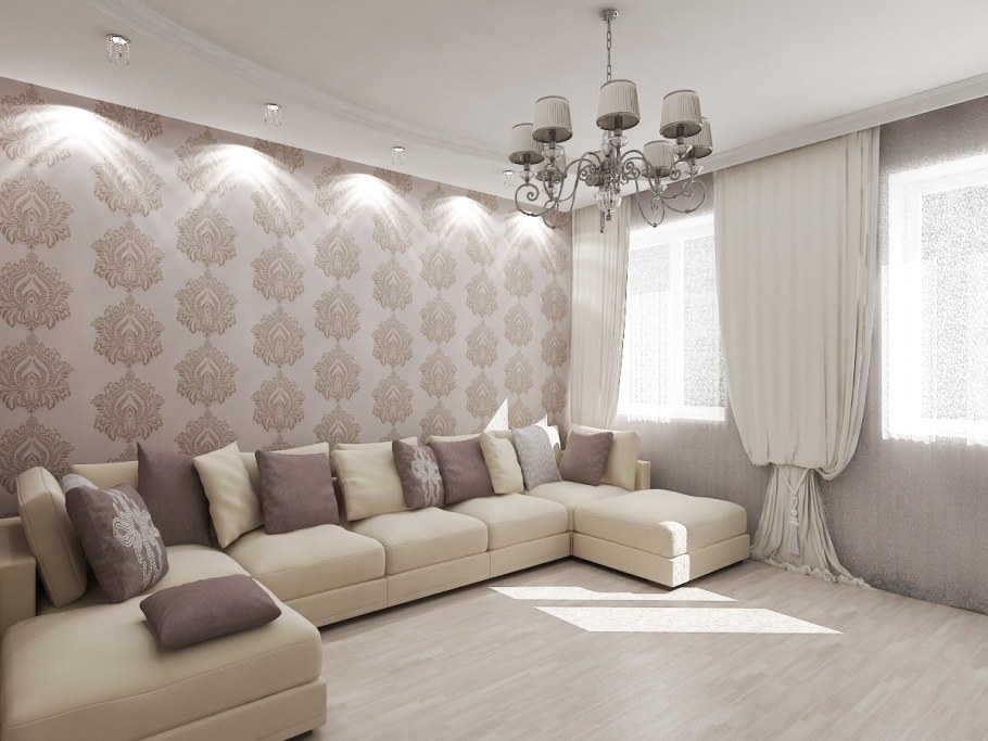 Гостинняв светлых тонах