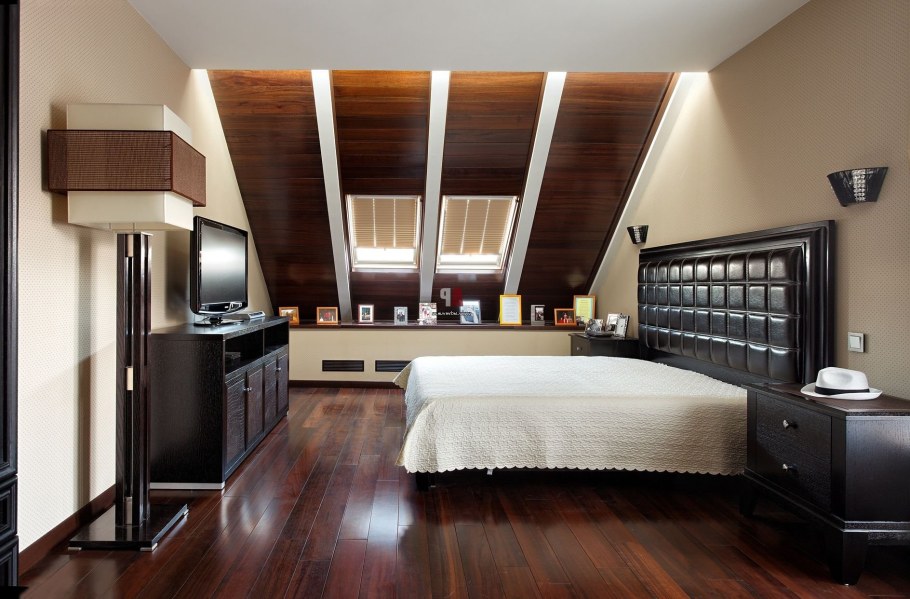 Интерьер мансарды