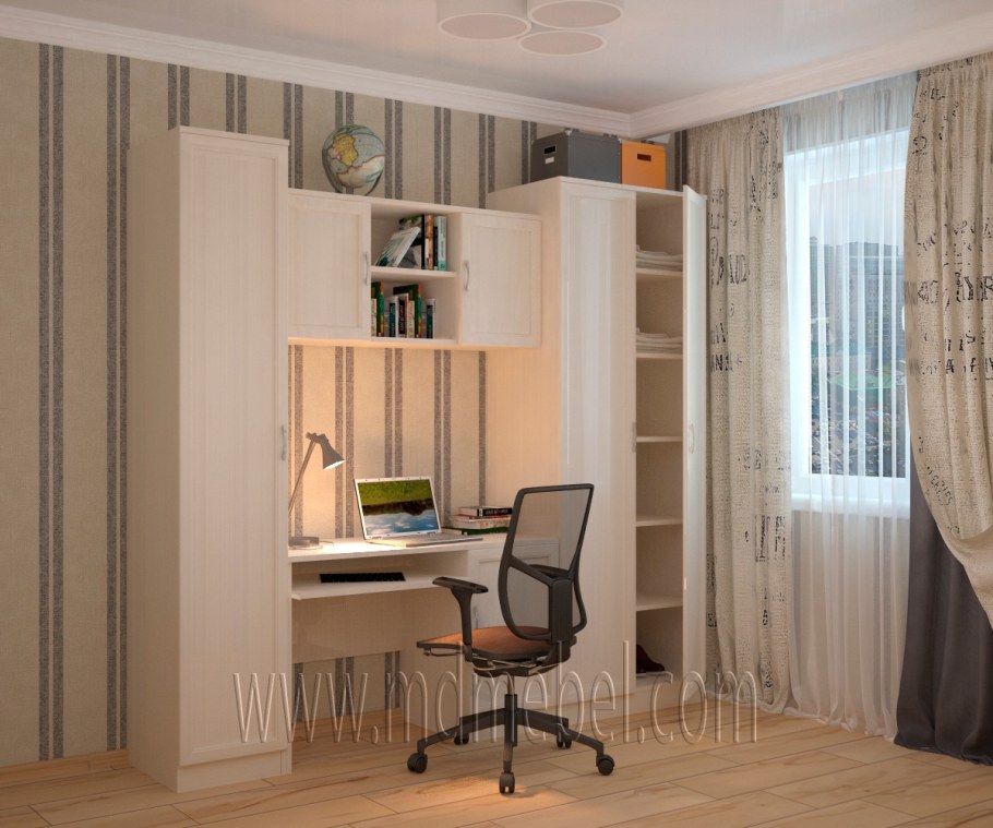 Компьютерный стол со шкафом для школьника