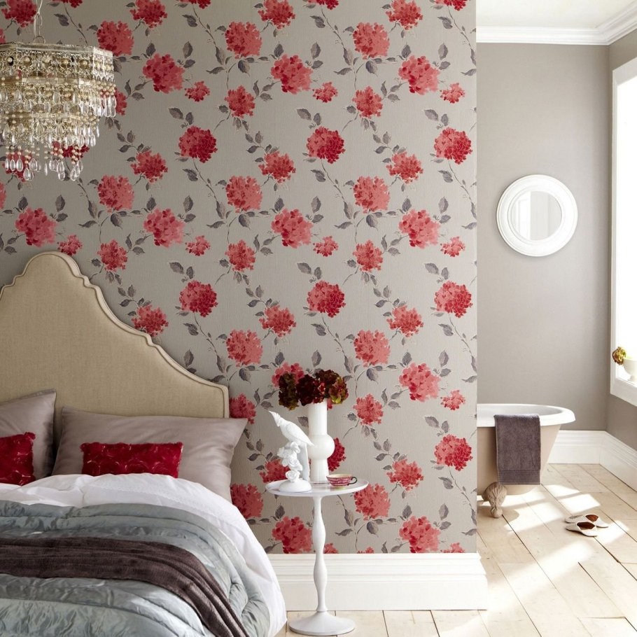 Комбинирование обоев в интерьере