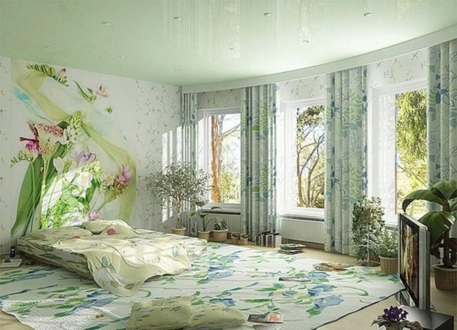 Красивые фотообои в спальню