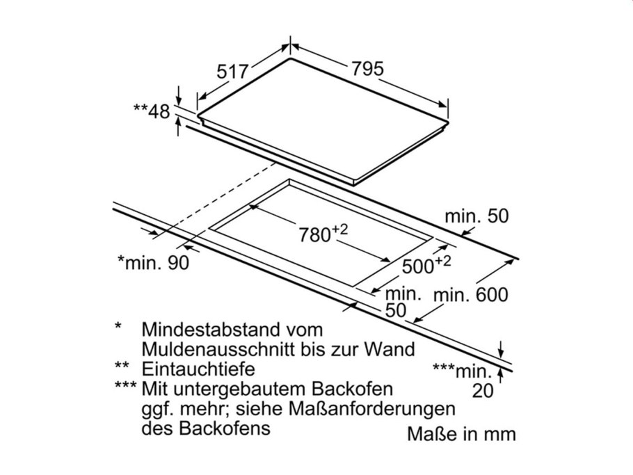 Индукционная варочная панель Bosch PIF 651 схема