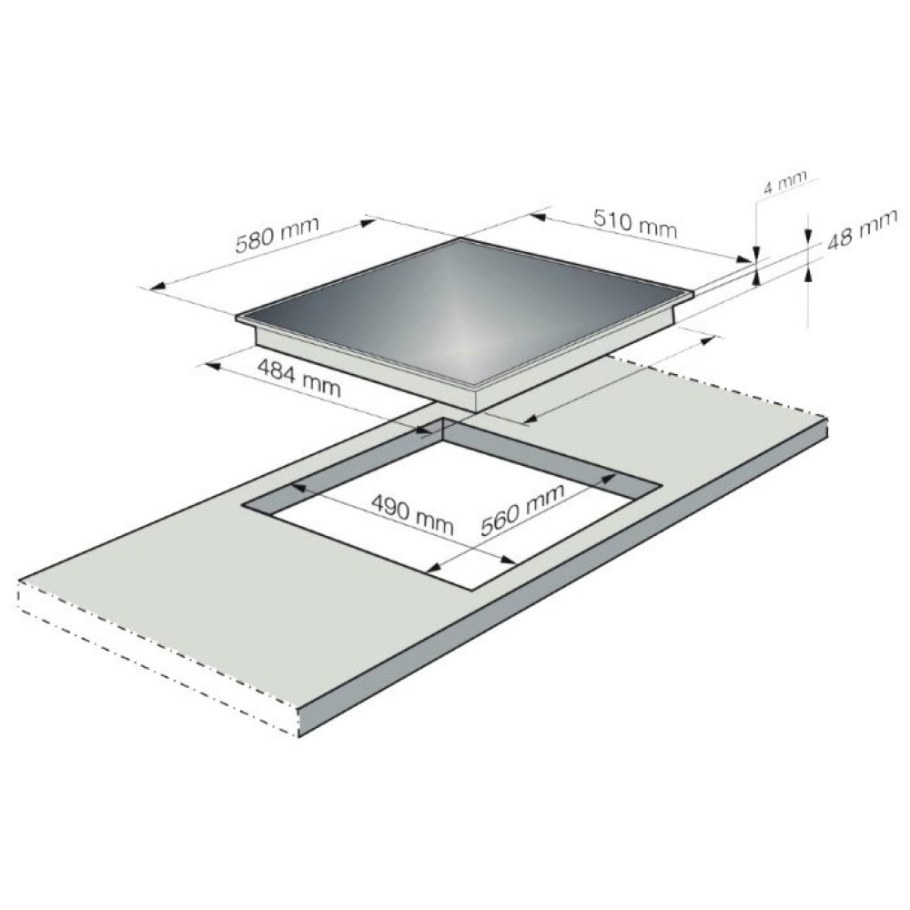 Варочная панель korting hib 6409 BS