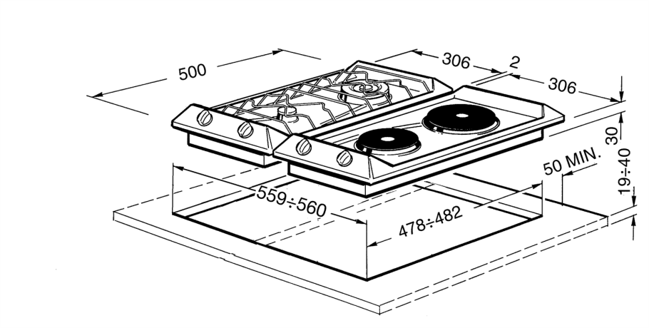 Варочная ГАЗ бош схема встраивания