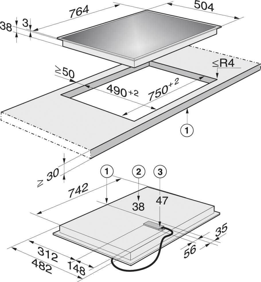 Электрическая варочная панель Miele km 5600