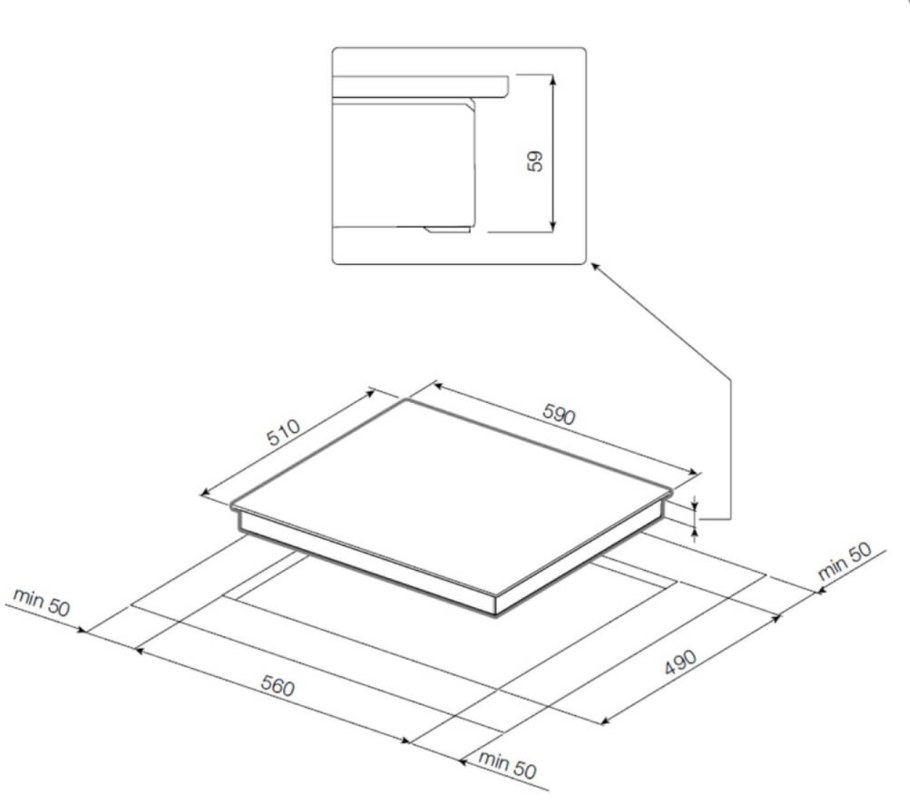 Индукционная варочная панель GRAUDE ik 60.0 Kel
