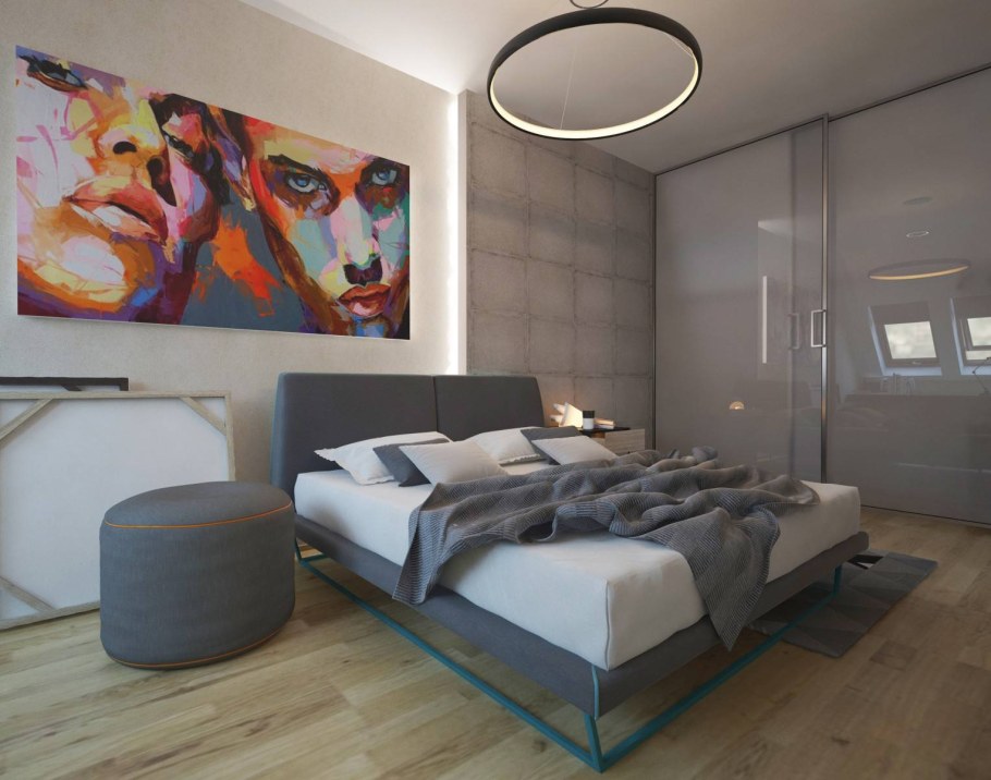 Стиль хайтек в интерьере спальни