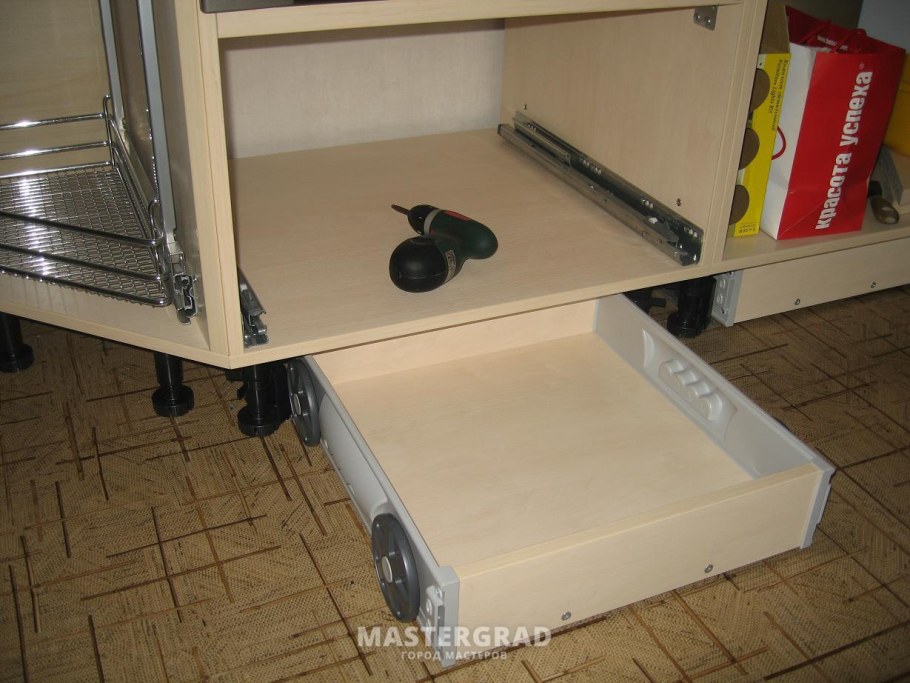 Ящик под духовой шкаф topvolume2, h.220 под направляющие Tandem