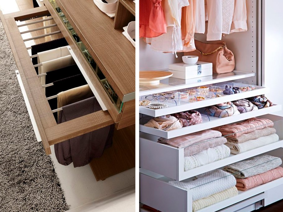 Ящики для белья в гардеробную