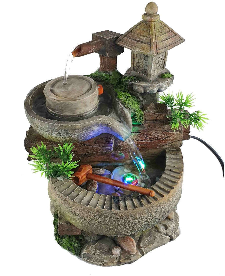 Водяная мельница фонтанчик