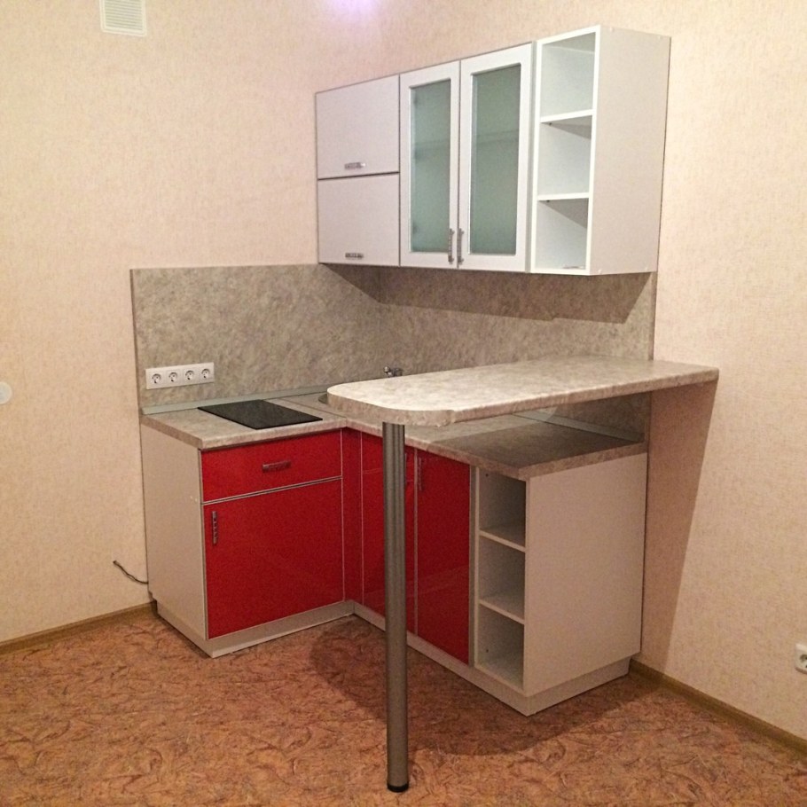 Мини кухня в маленькой студии