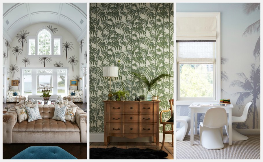Растительный принт в интерьере