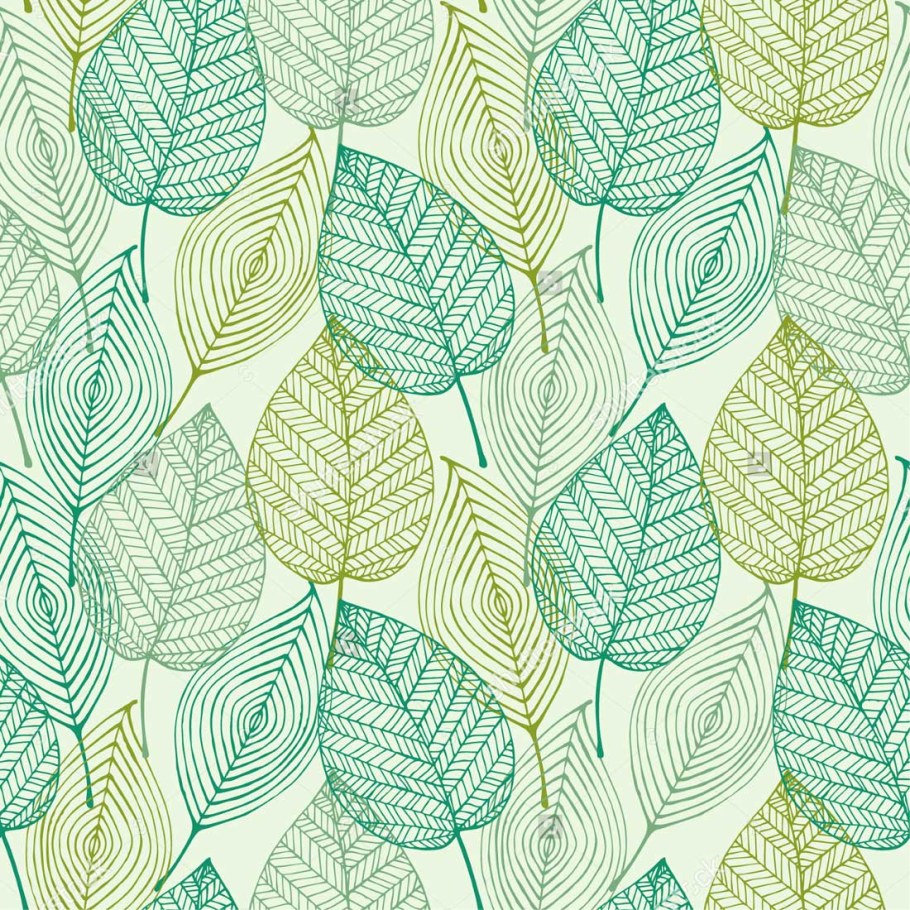 Принты с листьями