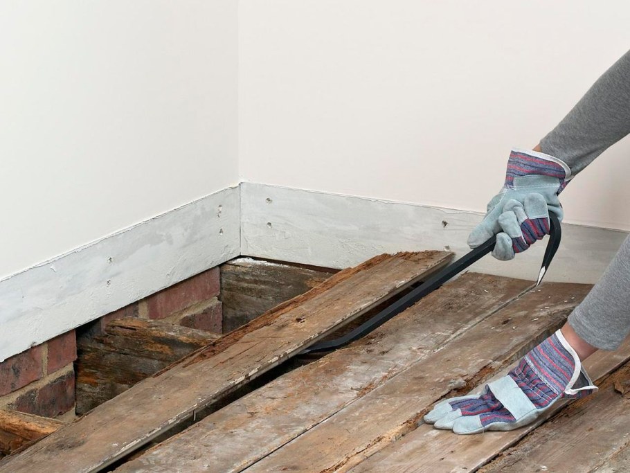 Стяжка деревянного пола