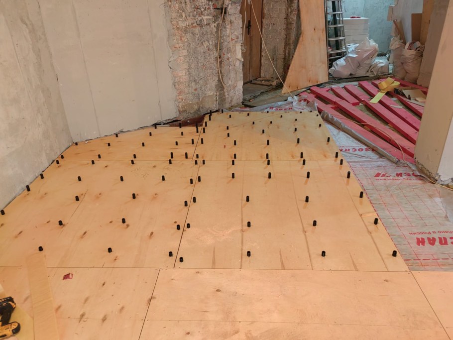 Душевая сплошной пол