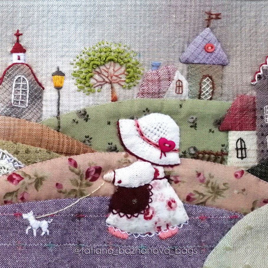 Пэчворк домики из ткани