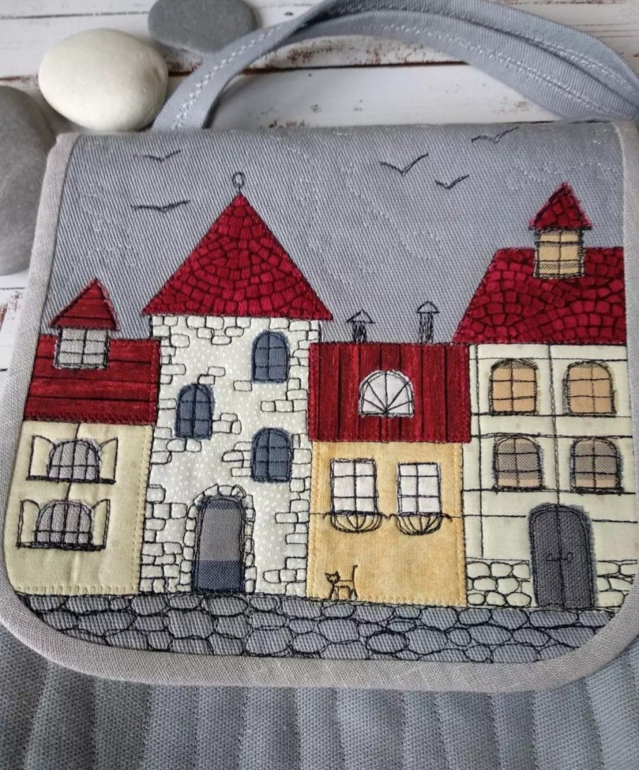 Трафареты домиков для пэчворка