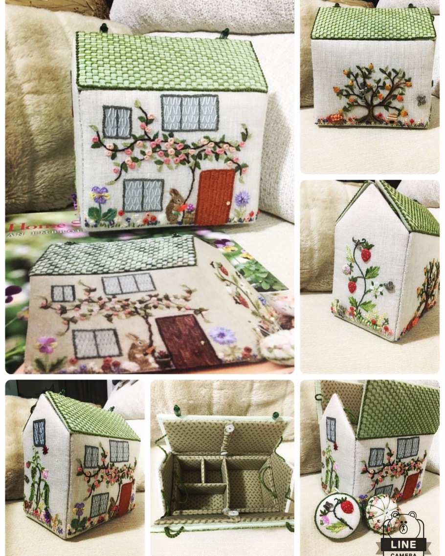 Шитье объемных домиков пэчворк