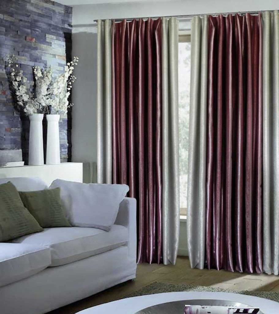 Шторы двухцветные комбинированные