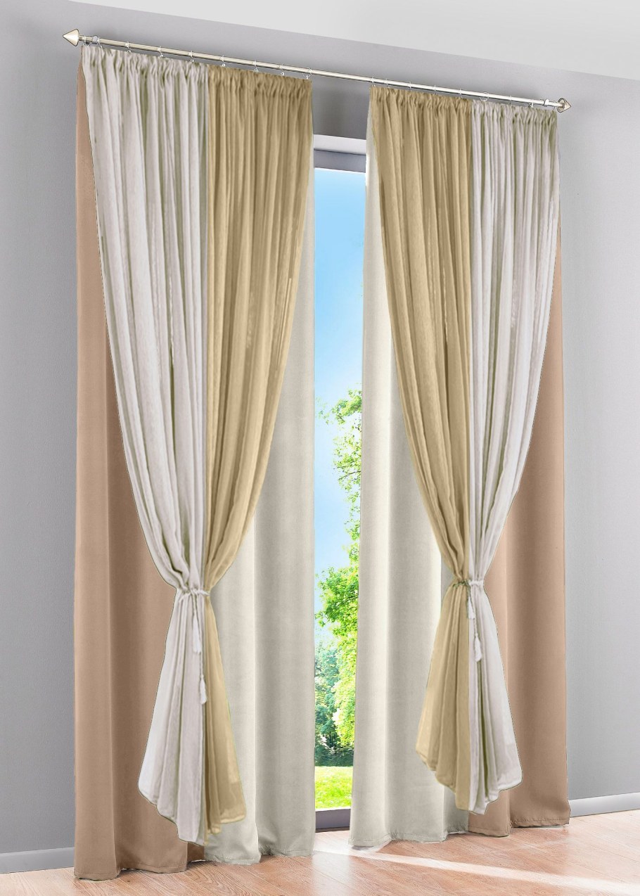 Шторы комбинированные из двух