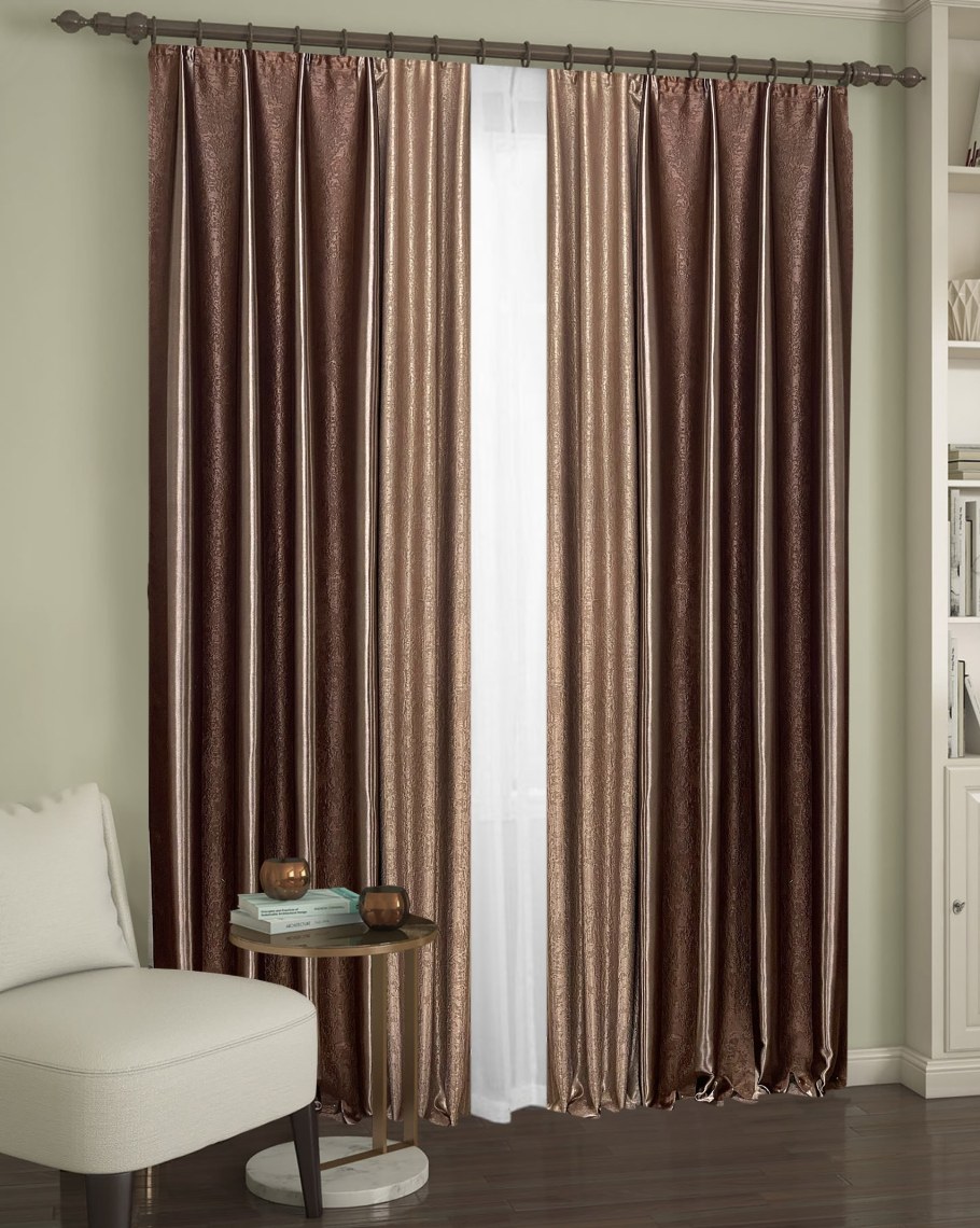 Двухцветные портьеры