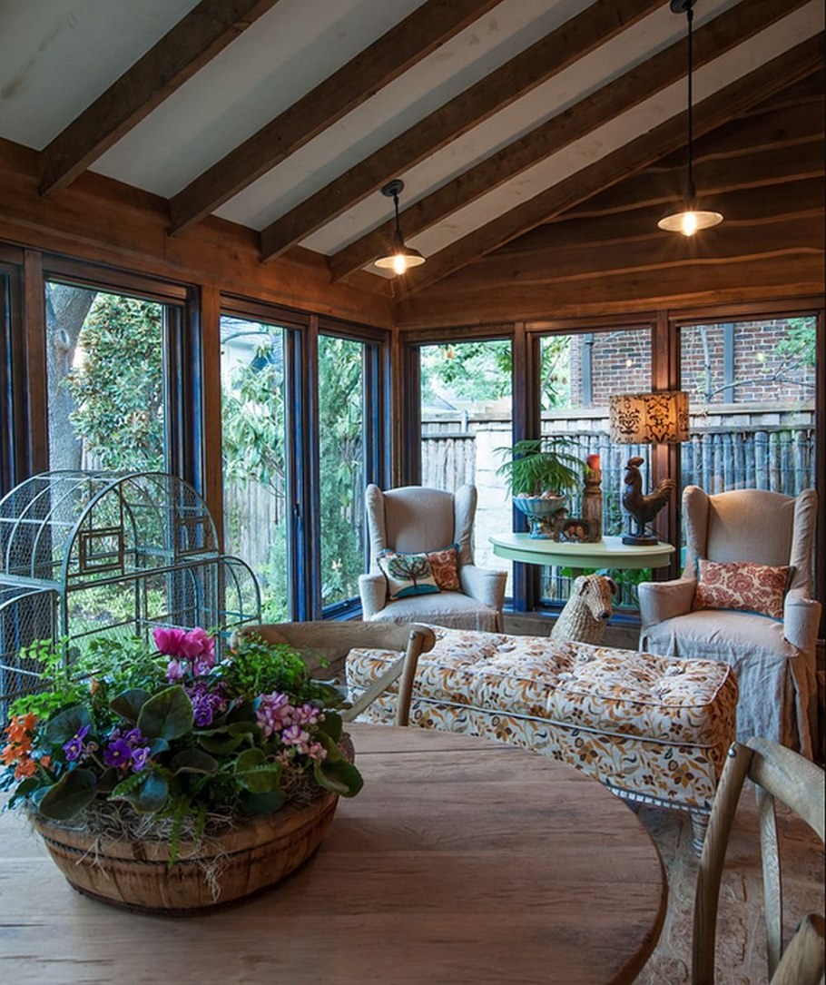 Потолок на веранде