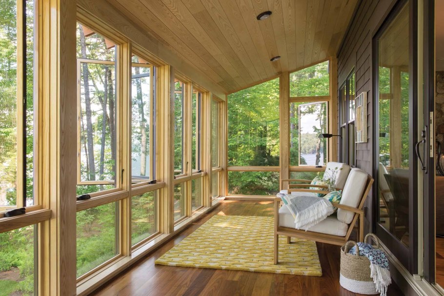 Остекление террасы каркасник