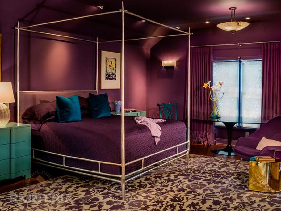 Фиолетовая спальня