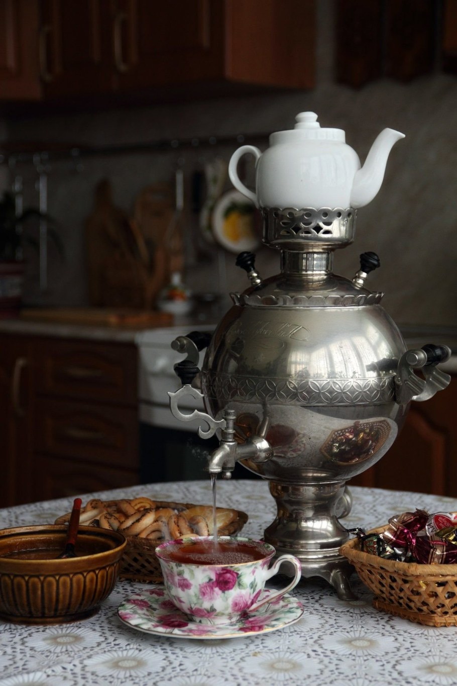 Чаепитие из самовара