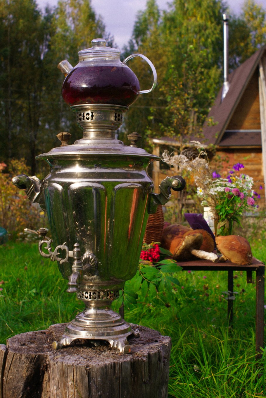 Самовар деревенский