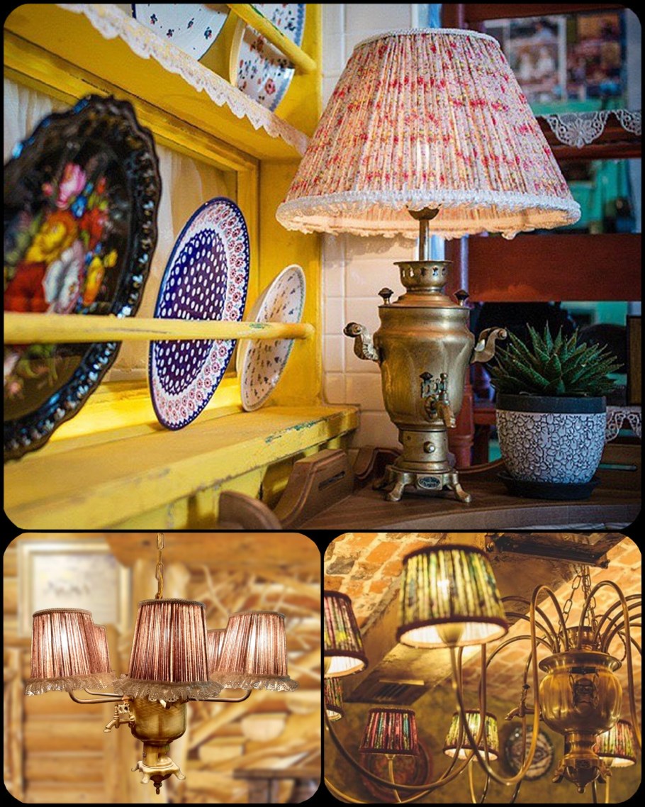 Самовары в интерьере дома