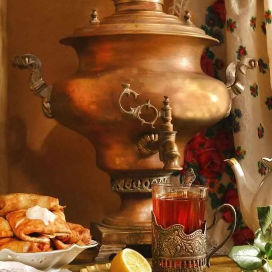 Чаепитие с самоваром