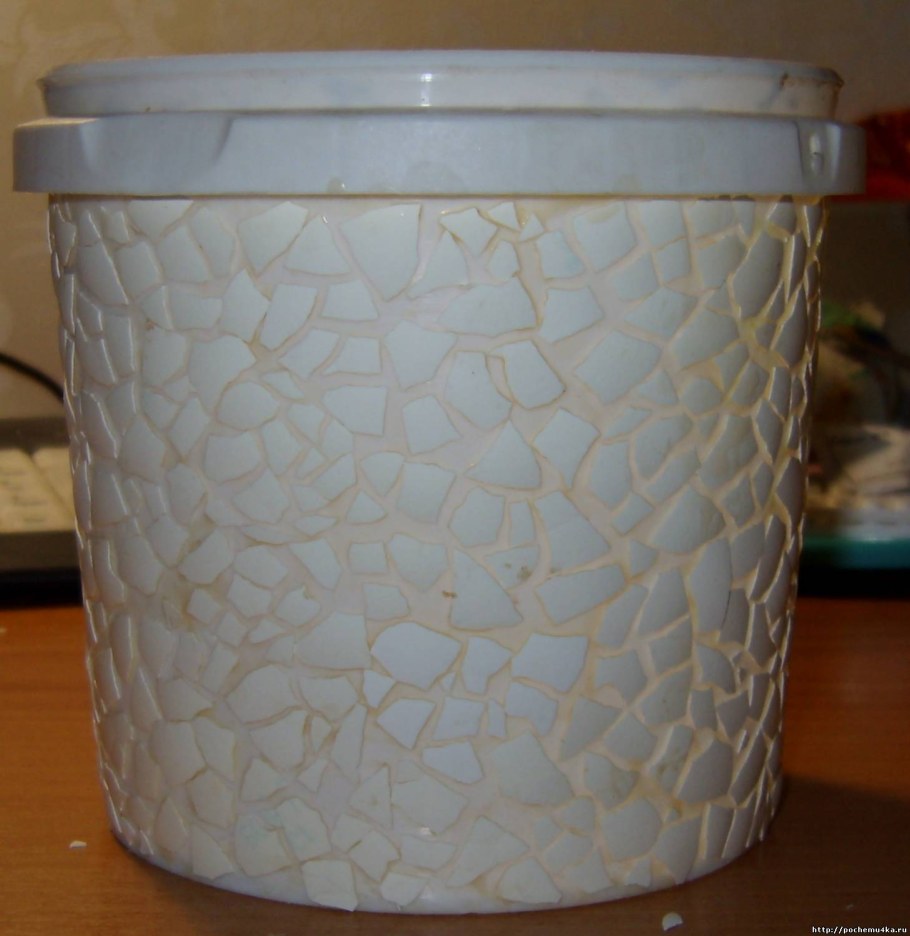 Декор пластикового ведра