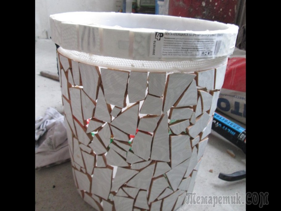 Декор строительного ведра