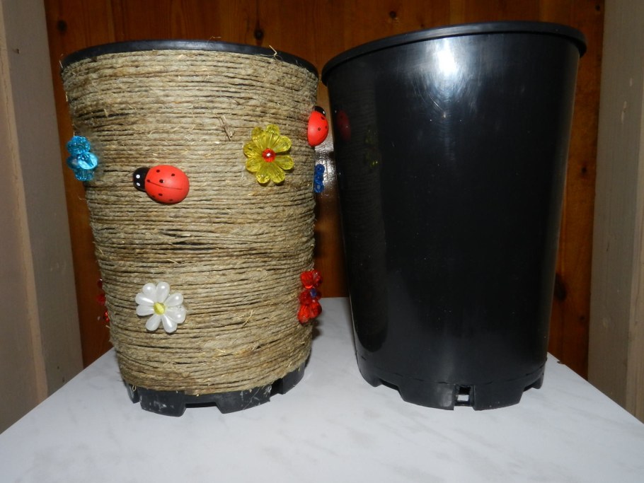 Декор пластикового ведра