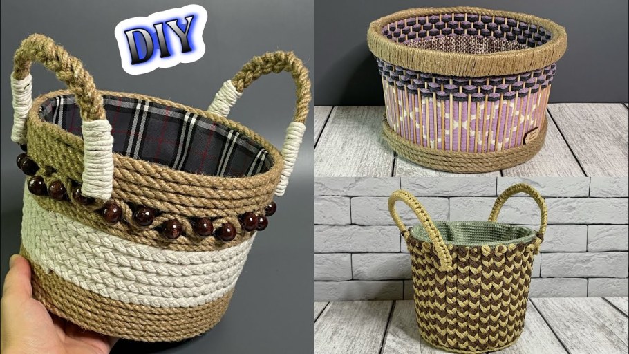 Идеи из пластиковых корзин