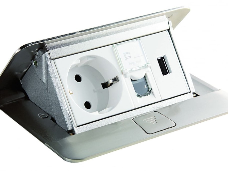 054011 Legrand алюминий блок выдвижной 4 модуля