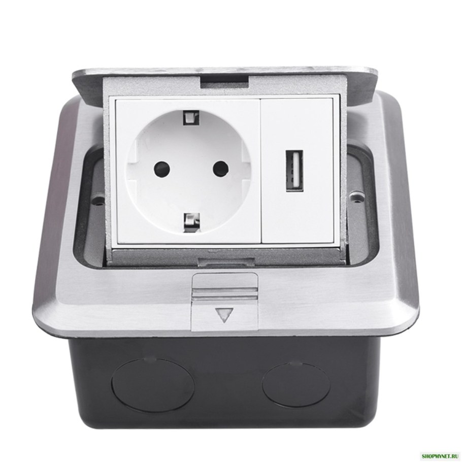 Розетка с USB портом Шнайдер 220