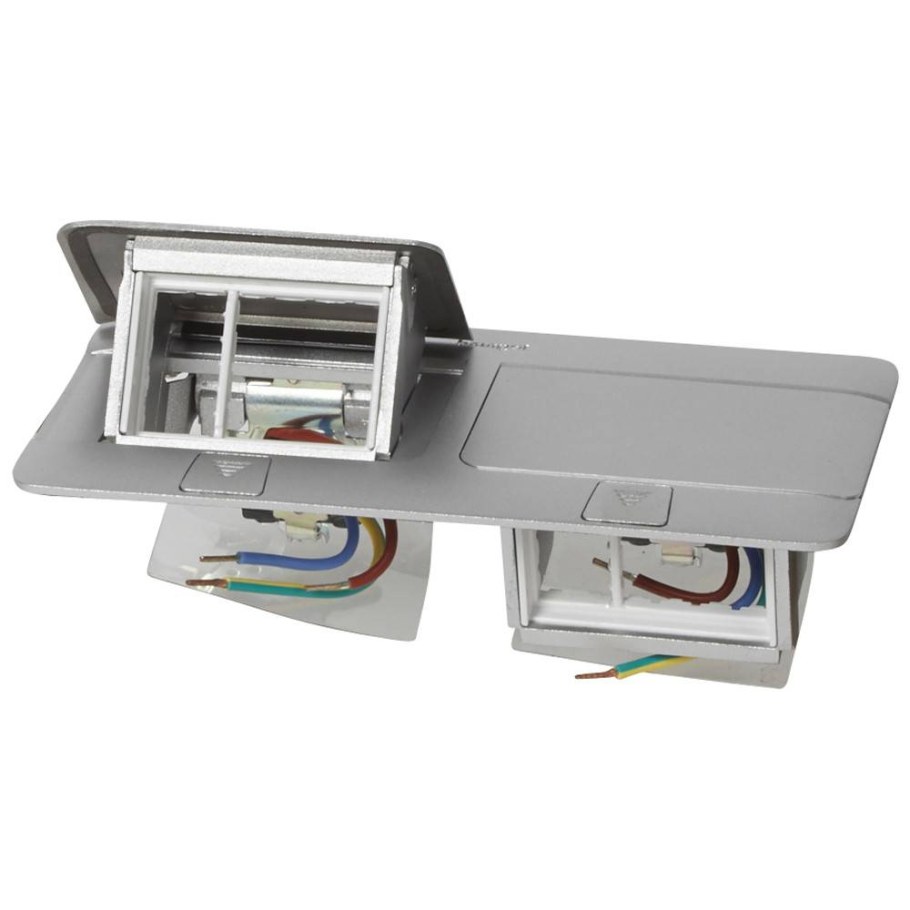 Блок выдвижной 6(2х3) модуля алюминий Legrand 54012