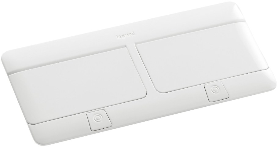 Выдвижной розеточный блок неукомплектованный IP 40 8 модулей алюминий