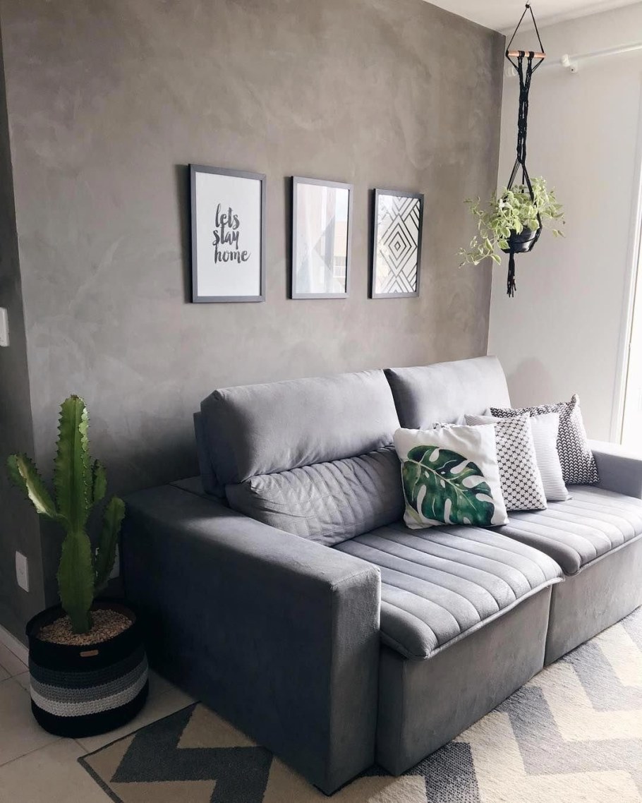 Диван серый