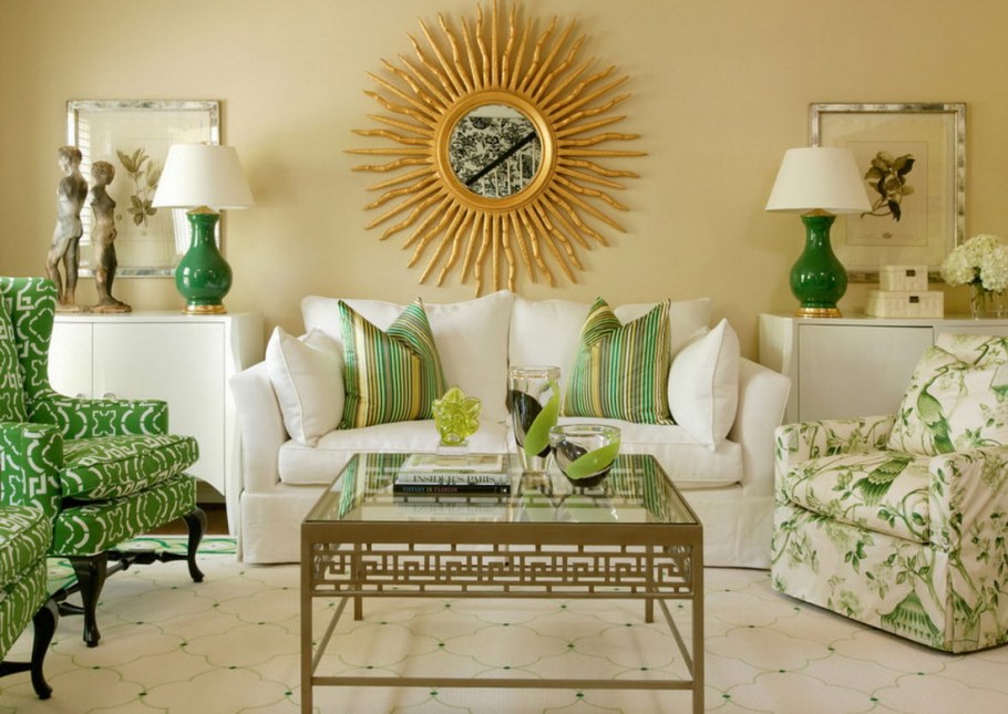 Оттенки зеленого в интерьере