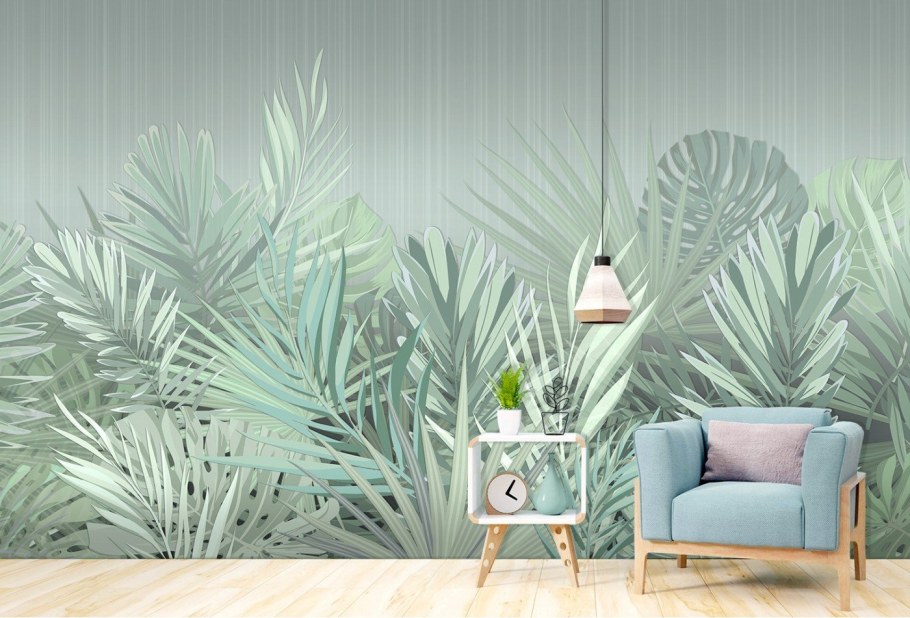 Листья пальмы Аффреско