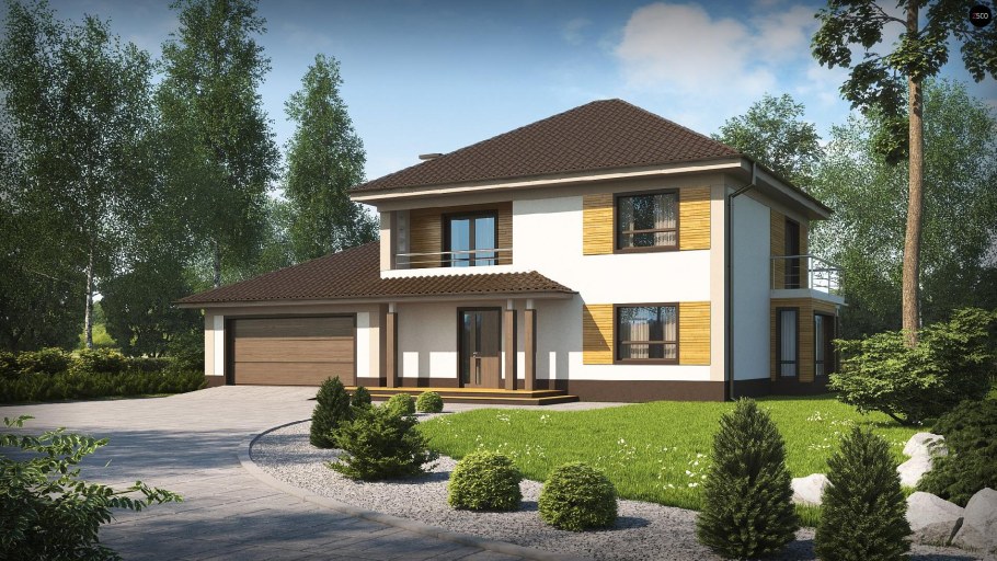 Дом двухэтажный с гаражом z500