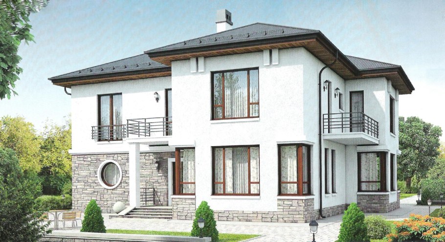 Дом 200кв двухэтажный 200