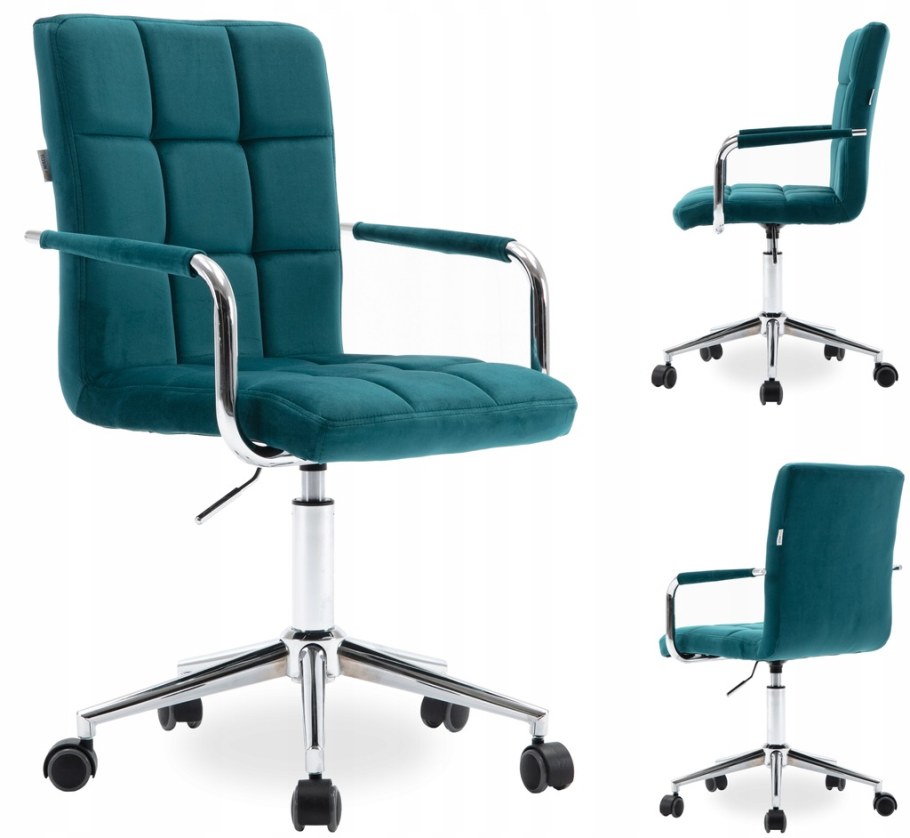 Офисное компьютерное кресло Йорк хром вельвет