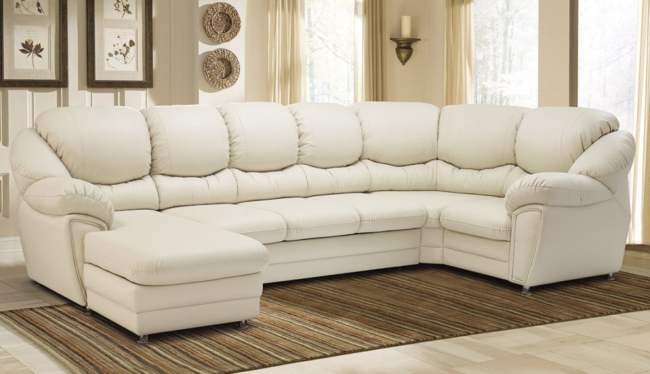 Диван угловой с оттоманкой Барон Ульяновская фабрика